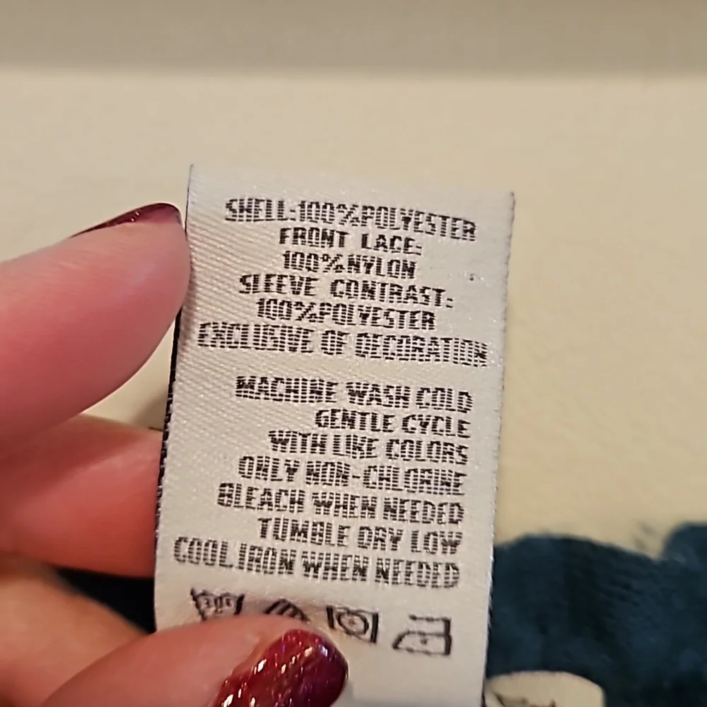 American Rag Teal blouse/Sweater Size 1x - Picture 7 of 11